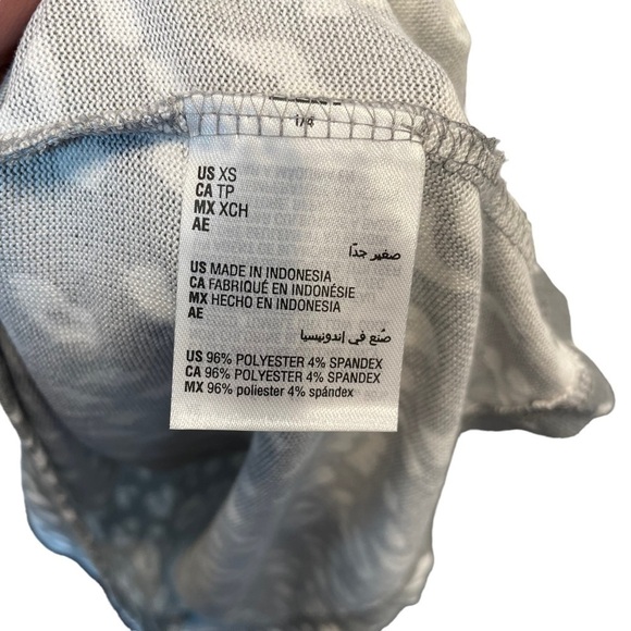 Charter Club Macy's Butter Soft Sleep Shirt Grey White Leopard XS New - Picture 5 of 6